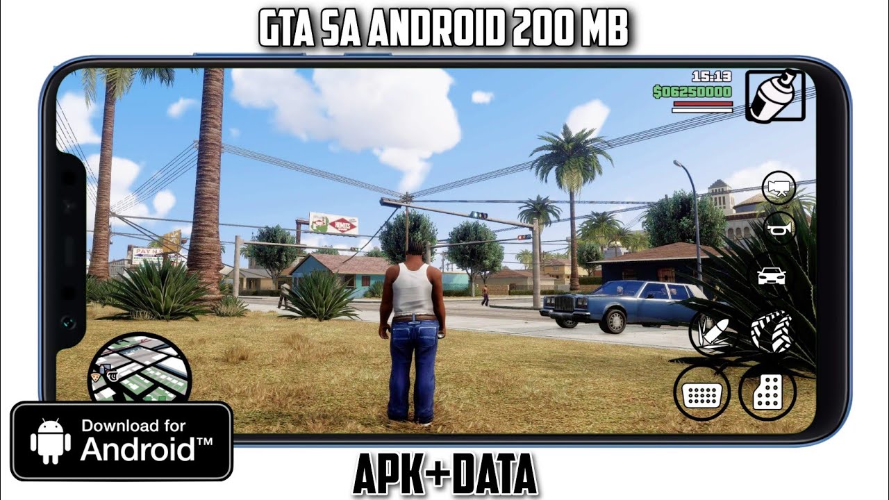 GTA SA LITE (200 MB), SUPPORTS ANDROID 12