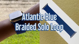 Atlantic Blue Braided Solo Loop Apple Watch Band Unboxing