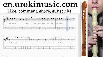 How to Play Recorder (G.) Sia - Cheap Thrills Tabs Part#2 um-i352