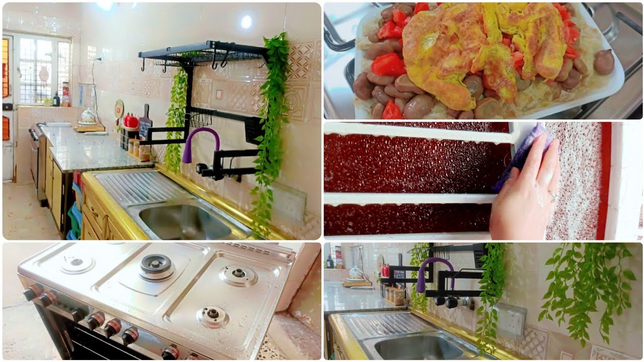 #تنظيف العميق للمطبخ#شنو سر لمعة السيراميك#شلون ويا الزوج الزعول🙄#تعالي أعلمج شتسوين🤨