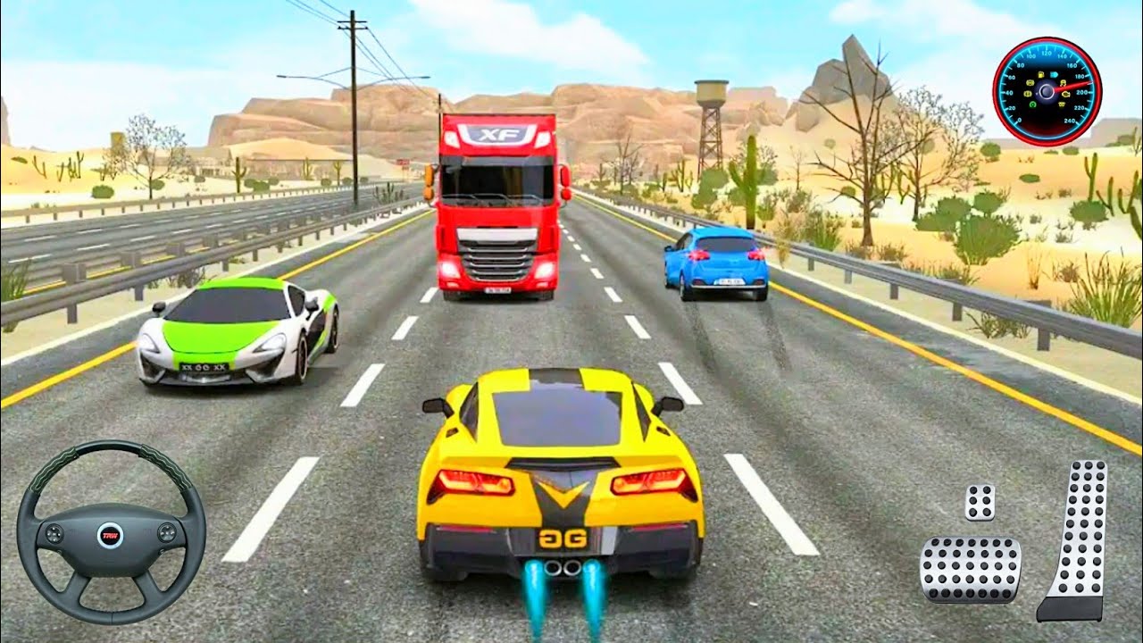 Highway Car Racing Games 3D Gadi Wala Game Traffic Racing