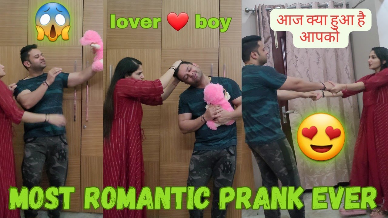 ROMANTIC😍 PRANK ON WIFE ❤️|| PRANK ON INDIAN WIFE 🤣 ||PRANK GONE WRONG 😱 || @gurgaoncouple0827