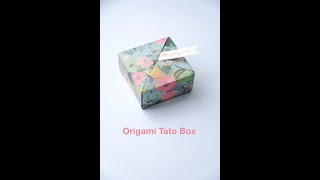 How to fold Origami Tato Box (Traditional) #Shorts