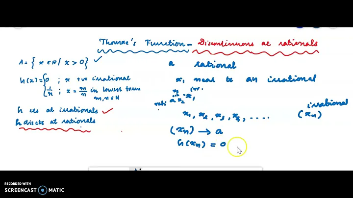 Thomae's function discontinuous at every rational