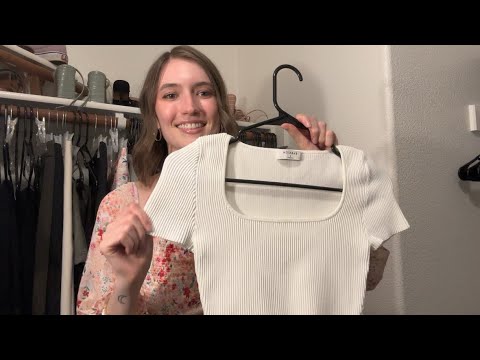 ASMR Personal Shopper/Stylist Roleplay | Fabric Sounds, Folding and Hanging Clothes ✨🌙🌞 