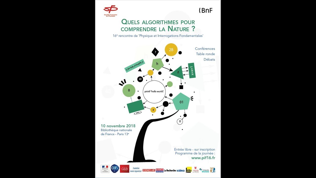 Physique et interrogations fondamentales (PIF): Algorithmes et humains : la rencontre
