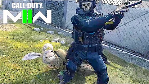 Finishing Moves With Ghost Nightwar Skin - COD MW2 Finishers