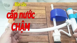 Tại sao bồn cầu bơm nước vào Chậm nguyên nhân và cách khắc phục || Bồn Cầu TV