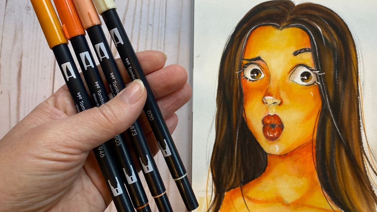 Tombow Dual Brush Pen - Portrait - 10 Color Set