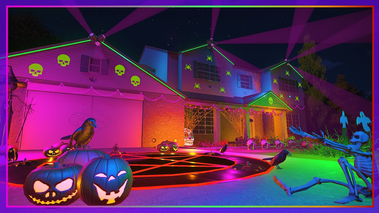 Halloween Light Show 2022 Coaster YouTube