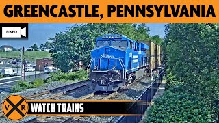 Greencastle, Pennsylvania, USA | LIVE Train Camera (Fixed View – East)