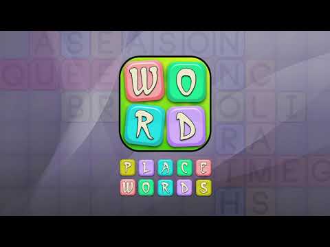 Place Words, word puzzle game.