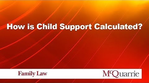 What is the Child Support Calculation in BC based on?