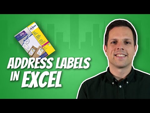 How to print address labels from a list in Excel