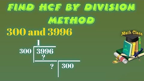 HCF by Division Method, HCF by Division Method in Urdu