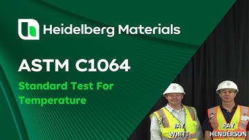 ASTM C1064   Standard Test Method for Temperature of Freshly Mixed Hydraulic Cement Concrete
