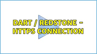 Dart  Redstone  Https Connection