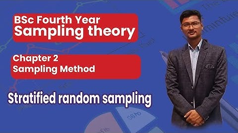 Part 2 | Stratified random sampling | Sampling theory 