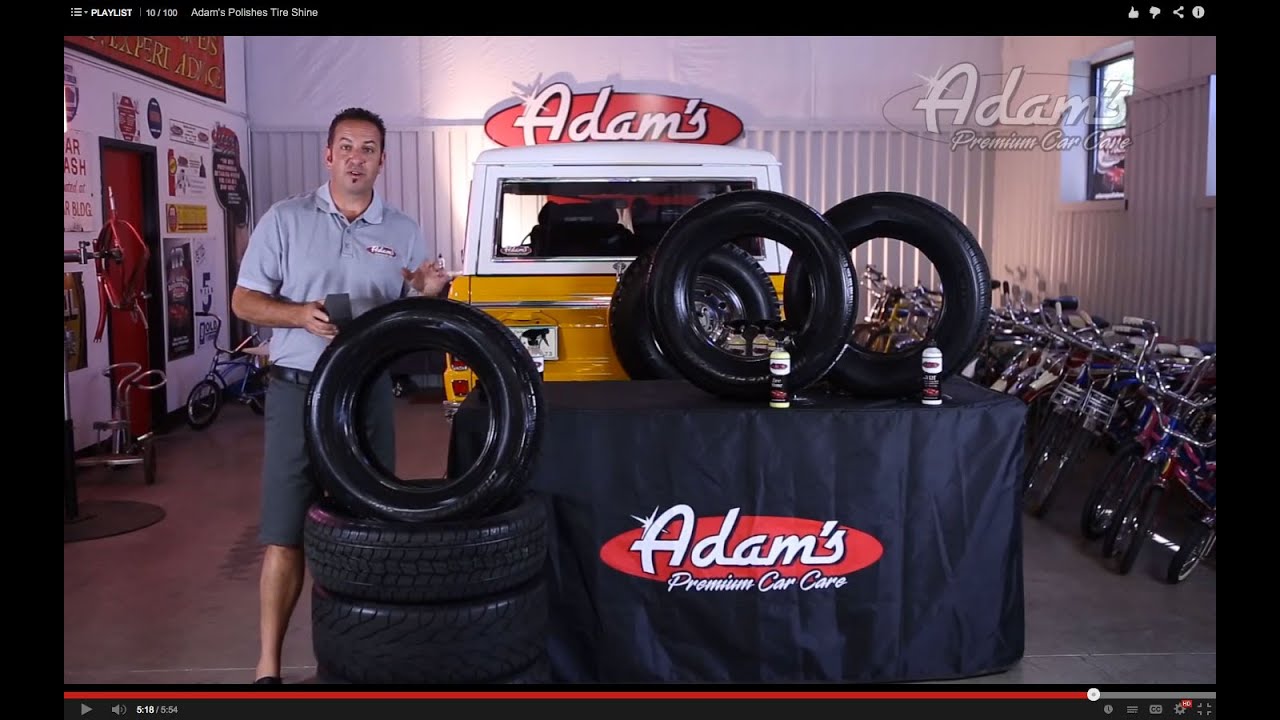 Adam's Polishes Tire Shine YouTube