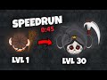 Evowarsio  speedrun to new level 30 reaper max evolution 100000 in 45 seconds