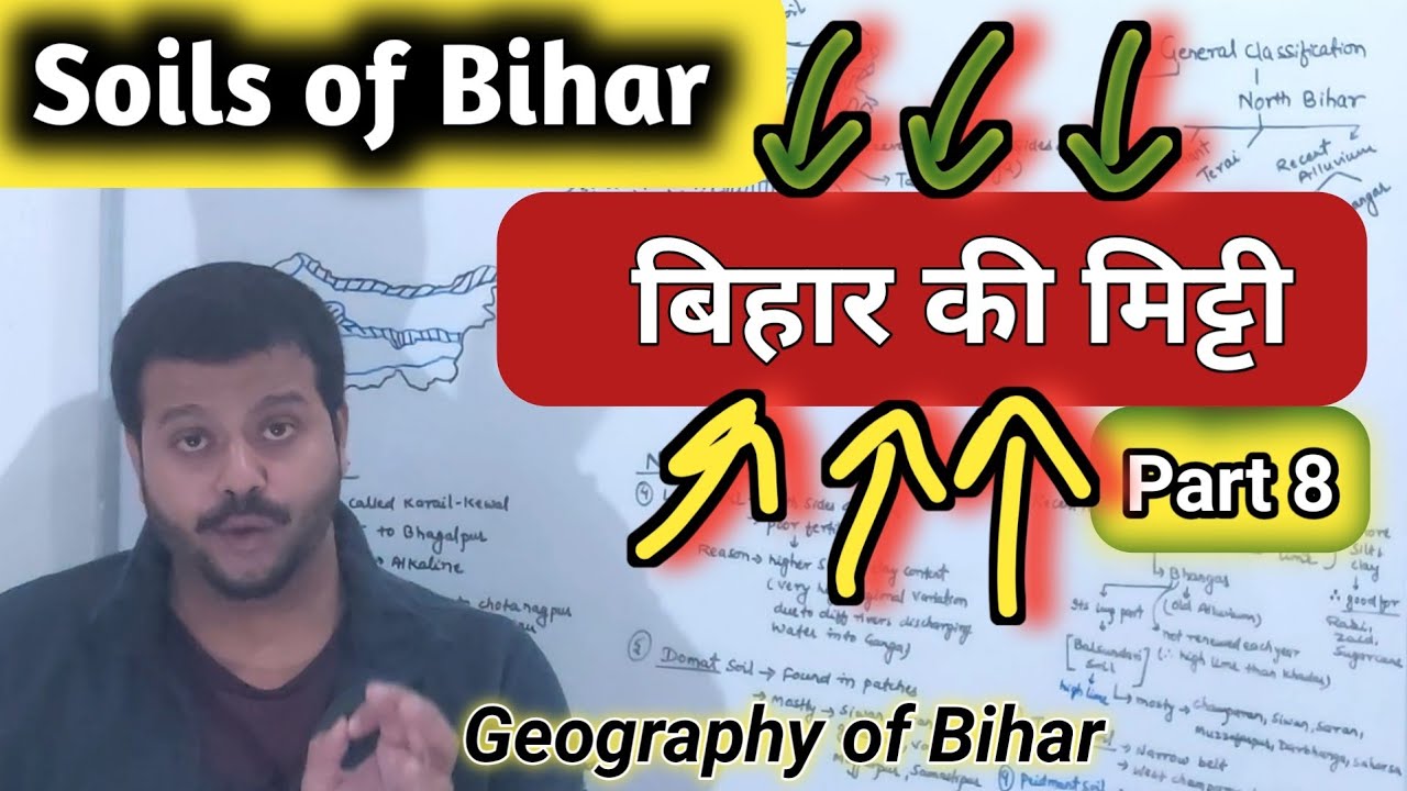 Soils of Bihar  बिहार की मिट्टी | Geography of Bihar | Part 8