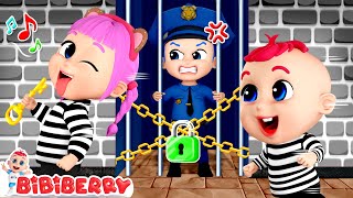 Baby Police Officer In Prison ‍♂ Stranger Danger | Kids Songs | Bibiberry Nursery Rhymes