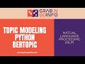 Topic modeling with deep learning using python bertopic  machine learning  nlp