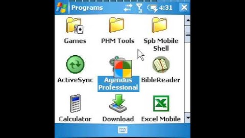 Agendus for Windows Mobile - how to check version number