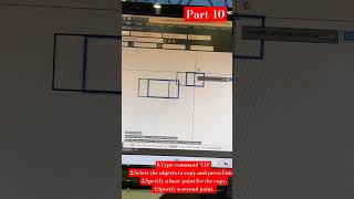 use of copy command in Autocad. #youtube#autocad#command