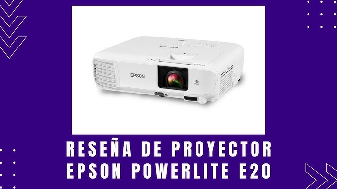 🔥 Proyector Epson PowerLite E20 3400 LÚMENES 😱