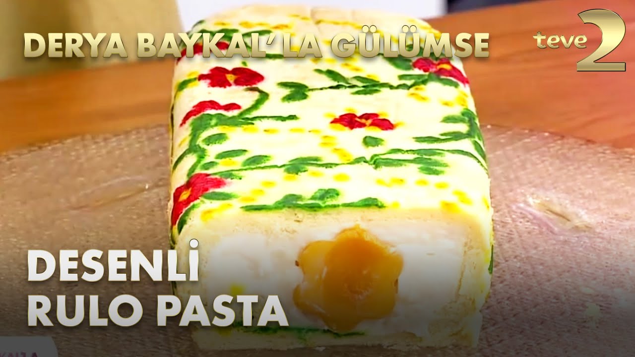 Derya Baykal'la Gülümse: Desenli Rulo Pasta Tarifi