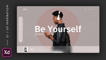 Music Website/Landing page UI/UX/Interaction using Adobe XD