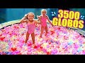 CAMA ELÁSTICA vs 3500 GLOBOS de AGUA💦 Itarte Vlogs