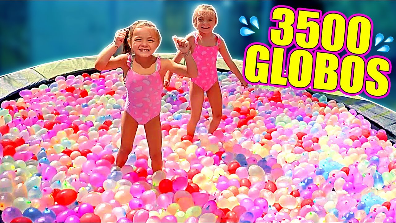 CAMA ELÁSTICA vs 3500 GLOBOS de AGUA💦 Itarte Vlogs trampoline near me