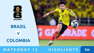Thumbnail for Brazil v Colombia - Highlights - FIFA World Cup 26™ CONMEBOL Qualifiers 2025