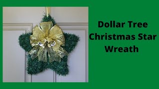 Dollar Tree Christmas Star Wreath