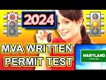 Maryland permit test 2024  mva learners permit practice test