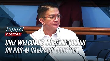 Comelec panel clears Escudero over P30-M campaign donation | ANC