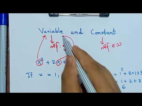 What is Variable and Constant in Algebra? - YouTube