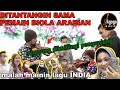 awalnya diremehkan, ditanntang sama violin arabian. malah mainkan lagu INDIA. pengunjung terpukau