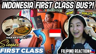 LUAR BIASA INDONESIA FIRST CLASS BUS!!! SAYA TIDAK TAHU BUS SEPERTI INI ADA!! [FILIPINO REACTION🇵🇭]