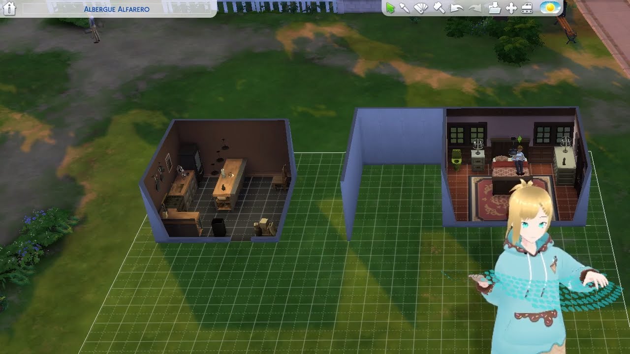 los sims 4 con seba parte 2 empesando a crear la sona pal baño XD - YouTube