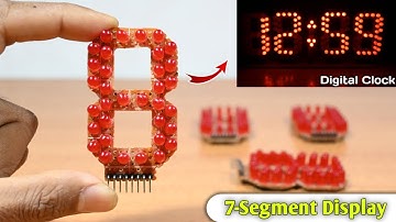 How to Make 7-Segment Display Using LED | Home Made Seven Segment Display