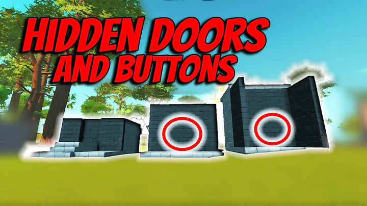 𝗛𝗶𝗱𝗱𝗲𝗻 𝗗𝗼𝗼𝗿𝘀 and buttons Scrap Mechanic Survival