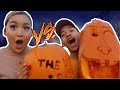 Boyfriend VS Girlfriend Pumpkin Carving Challenge! **MUST WATCH**