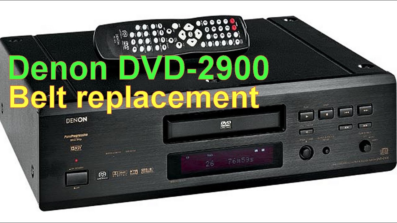 vis grot technisch Denon DVD 2900 Belt Replacement - YouTube