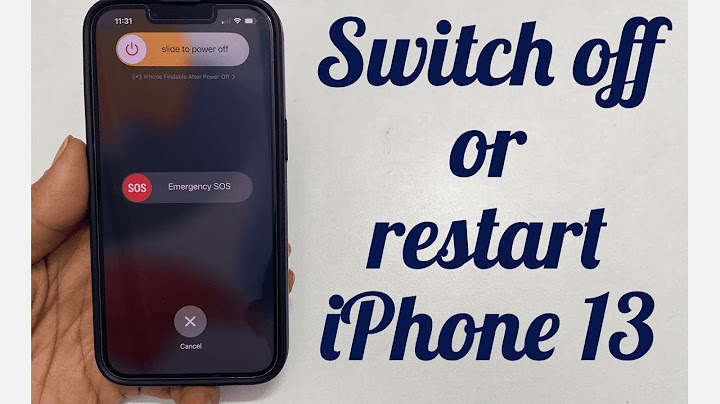 How to switch off iphone 13 pro