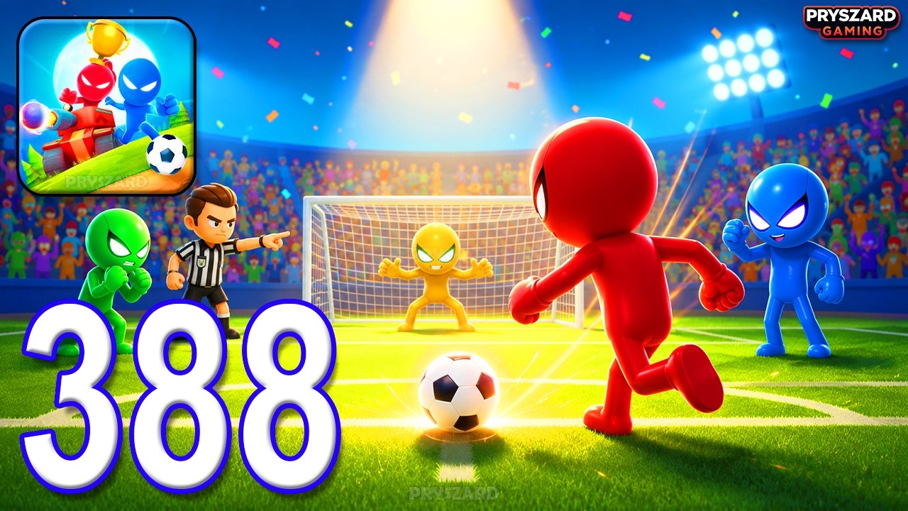 Stickman Party - Gameplay Part 388 - Random Funny MiniGames 1 2 3 4 Plyer Free New Update Adventure
