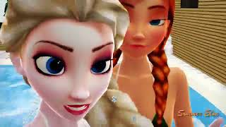 MMD - Frozen No one cares! Elsa & Anna / Elsanna (Simmer Elsa) Resimi