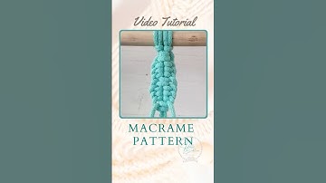 MACRAME BRAID | KNOT| CHAIN No.9 #macrametutorial #howtomacrame #macramepattern #macrameforbeginners